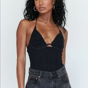 Princess Polly Geneva Black Bodysuit NWT